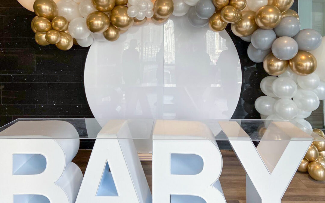 Baby Shower Party with St. Catharines Marquee Letter Rentals