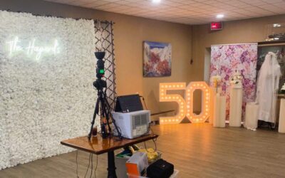 Niagara Falls Flower Wall and Photo Booth Rental