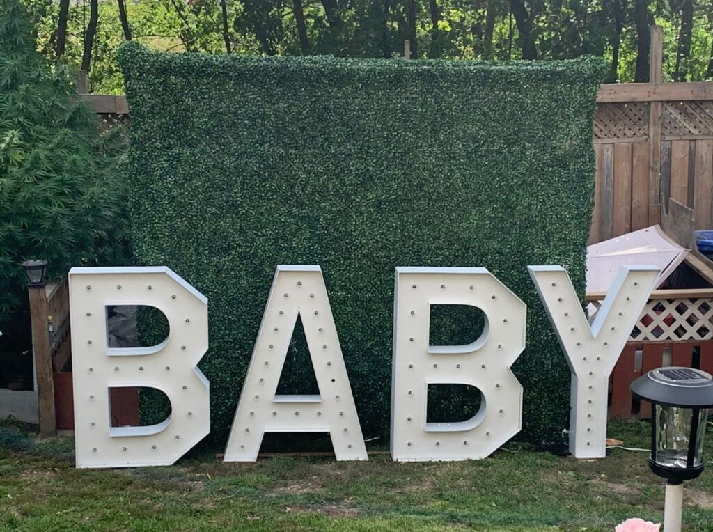 Baby Marquee - St. Catharines Marquee Letter Rentals