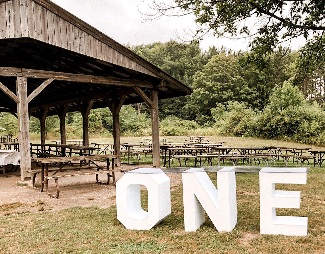 Orangeville block marquee letters