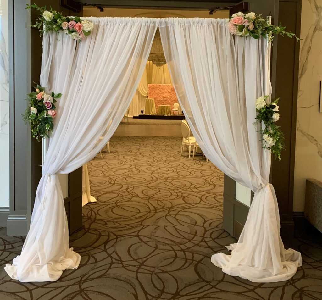 Golden Flowers - Brampton flower arch rental